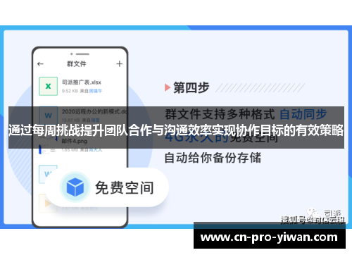通过每周挑战提升团队合作与沟通效率实现协作目标的有效策略 通过每周挑战提升团队合作与沟通效率实现协作目标的有效策略